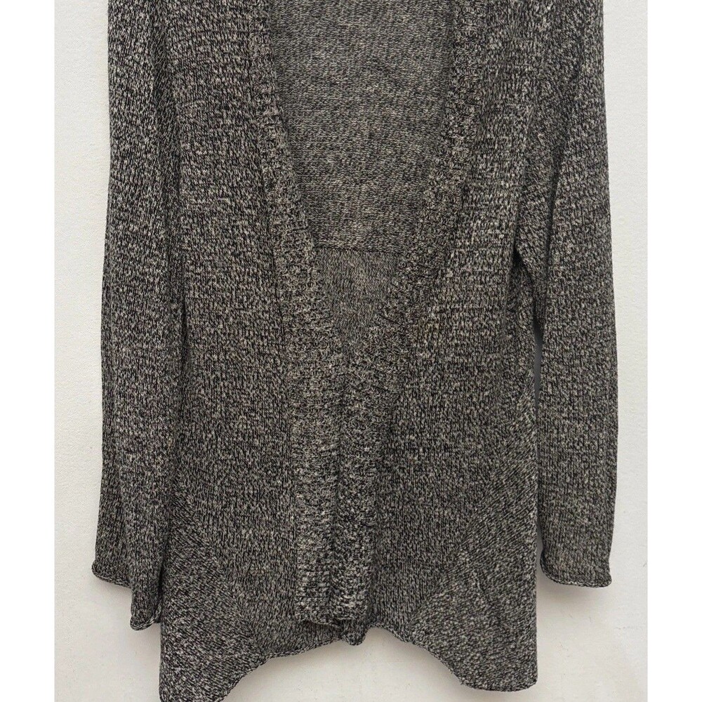 Eileen Fisher Linen Blend Open Front Cardigan Sweater Beige, Black‎ Woman’s 1X - Picture 4 of 10